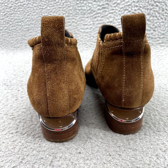 Alexander Wang Shoes Adult EU 35/ US 5 Tan Leather Kori Rose Gold Ankle Boots - Picture 5 of 13
